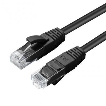 MicroConnect U/UTP CAT5e 2M Black PVC Unshielded Network Cable, 