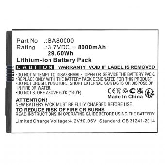 CoreParts Battery 3.7V 8000mAh 29.60Wh 