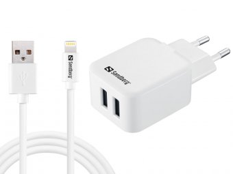 Sandberg AC Charger EU Lightning 2.4A AC Charger EU Lightning 2.4A, 