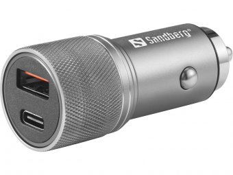 Sandberg Car Charger 1xQC3.0+1xUSB-C  48W Car Charger 