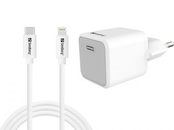 Sandberg USB-C AC 20W Charger EU +  Lightning 1M 