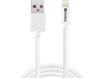 Sandberg USB to Lightning MFI 1m White USB<gt/>Lightning MFI 1m 