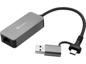 Sandberg USB-C/A 2.5 GbE RJ45 Adapter 