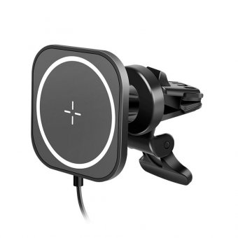 LogiLink Wireless Car Charger w/  smartphone mount 15W 