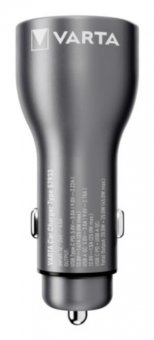 Varta Car Charger Smartphone,  Tablet Black Cigar Lighter 