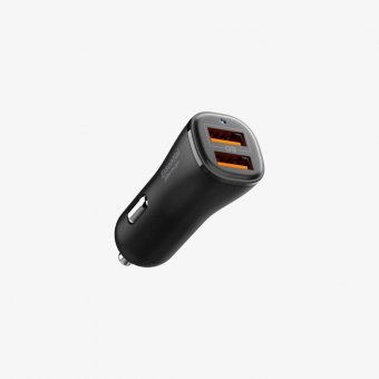Spigen Essential 30W Car Charger  Ev302 Black 