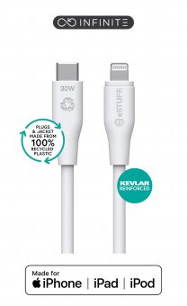 eSTUFF INFINITE (GRS) Super Soft  100% Recycled TPE USB-C to 
