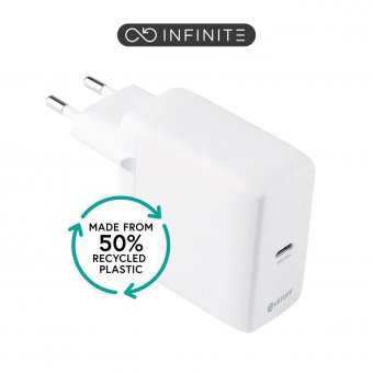 eSTUFF INFINITE (GRS) USB-C Charger  EU PD 65W GaN. 1x USB-C . 