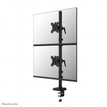 Neomounts DS60-600BL2V, Dual Monitor  Arm (Clamp/Grommet), 10-32", 