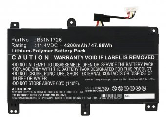 CoreParts Laptop Battery for Asus  - disponible 48 / 72h 