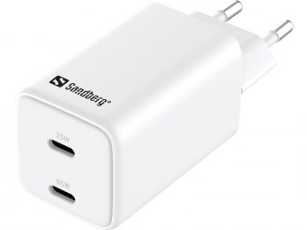Sandberg AC Charger Dual USB-C PD65W EU  - disponible 48 / 72h 