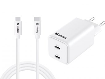 Sandberg AC Charger USB-C PD65W EU 1.5M  - disponible 48 / 72h 