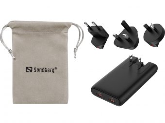 Sandberg 4in1 TravelCharger 65W Black  - disponible 48 / 72h 