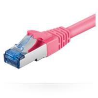 MicroConnect S/FTP CAT6A 1M Pink LSZH PIMF( Pairs in metal foil) 
