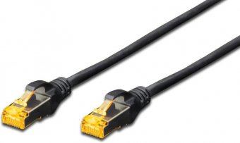 MicroConnect S/FTP CAT6A 2M Black Snagless LSZH, Full copper AWG27 