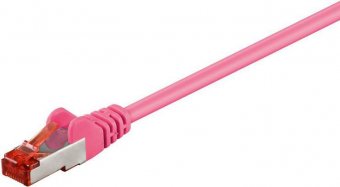 MicroConnect S/FTP CAT6 10m Pink LSZH PiMF (Pairs in metal foil) 