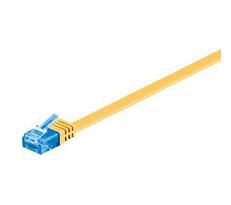 MicroConnect U/UTP CAT6A 1M Yellow Flat Unshielded Network Cable, 