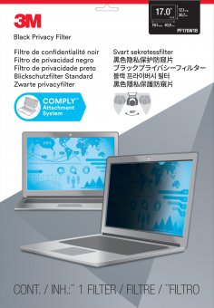 3M Privacy Filter 17" 16:10 AntiGlare. Frameless. Black. 