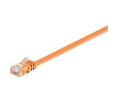MicroConnect U/UTP CAT6 1M Orange Flat Unshielded Network Cable, 