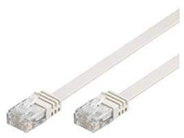 MicroConnect U/UTP CAT5e 20M White Flat Unshielded Network Cable, 