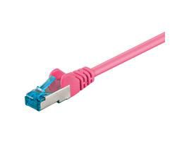 MicroConnect S/FTP CAT6A 3M Pink LSZH PIMF( Pairs in metal foil) 