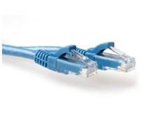 MicroConnect U/UTP CAT6A 0.5M Blue Snagless Unshielded Network Cable, 