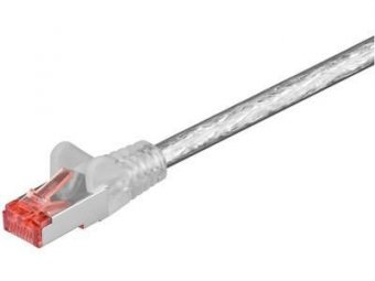 MicroConnect S/FTP CAT6 0.25m Transperant PiMF (Pairs in metal foil) 