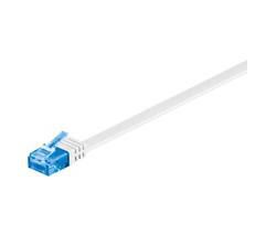 MicroConnect U/UTP CAT6A 20M White Flat Unshielded Network Cable, 