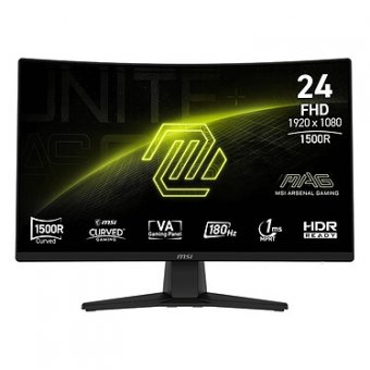 Ecran PC Full HD 1080p - 1920 x 1080 pixels - 1 ms (MPRT) - 16/9 - Dalle VA incurvée 1500R - 180 Hz - Adaptive-Sync - HDR - DisplayPort/HDMI - Noir 