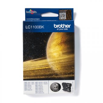 Brother LC1100BK - Noir - original - cartouche d'encre - pour Brother DCP-185, 395, 585, 6690, J715, MFC-490, 5490, 790, 795, 990, J615, Justio MFC-5890 