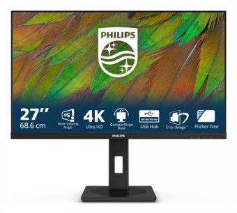 Philips 27B1N3800 - 3000 Series - écran LED - 27" - 3840 x 2160 4K UHD (2160p) @ 60 Hz - IPS - 350 cd/m² - 1000:1 - 4 ms - 2xHDMI, DisplayPort - haut-parleurs - noir 