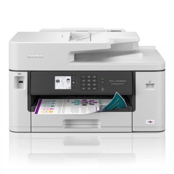 Brother MFC-J5345DW - Imprimante multifonctions - couleur - jet d'encre - A3/Ledger (support) - jusqu'à 25 ppm (copie) - jusqu'à 28 ppm (impression) - 250 feuilles - 14.4 Kbits/s - USB 2.0, LAN, Wi-Fi(n) 