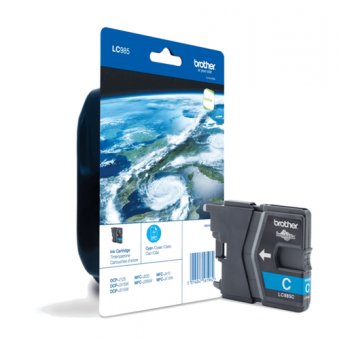 Brother LC985CBP - Cyan - original - blister - cartouche d'encre - pour Brother DCP-J140W, DCP-J315W, DCP-J515W, MFC-J410 
