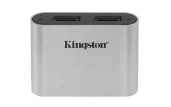 Kingston Workflow - Lecteur de carte (microSDHC UHS-I, microSDHC UHS-II, microSDXC UHS-I, microSDXC UHS-II) - USB-C 3.2 Gen 1 