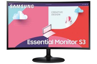 Samsung S27C360EAU - S36C Series - écran LED - incurvé - 27" - 1920 x 1080 Full HD (1080p) @ 75 Hz - VA - 250 cd/m² - 3000:1 - 4 ms - HDMI, VGA - noir 