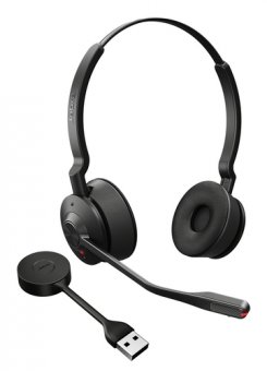Jabra Engage 55 SE Stereo - Micro-casque - sur-oreille - DECT - sans fil - USB-A via adaptateur DECT - certifié UC 