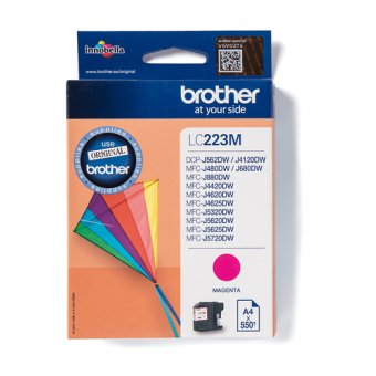 Brother LC223M - Magenta - original - cartouche d'encre - pour Brother DCP-J4120DW, DCP-J562DW, MFC-J4420DW, MFC-J4625DW, MFC-J5320DW, MFC-J5625DW 