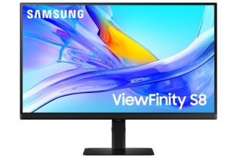 Samsung ViewFinity S8 S27D800UAU - S80UD Series - écran LED - USB - 27" - 3840 x 2160 UHD @ 60 Hz - IPS - 350 cd/m² - 1000:1 - HDR10 - 5 ms - HDMI, DisplayPort, USB-C - noir 