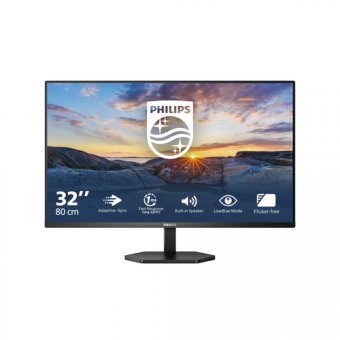 Philips 32E1N3100LA - 3000 Series - écran LED - 32" (31.5" visualisable) - 1920 x 1080 Full HD (1080p) @ 75 Hz - VA - 300 cd/m² - 3000:1 - 1 ms - 2xHDMI, VGA - haut-parleurs - noir texturé 