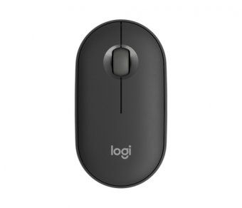 Logitech Pebble Mouse 2 M350s - Souris - optique - 3 boutons - sans fil - Bluetooth 5.2 LE - graphite ton sur ton 