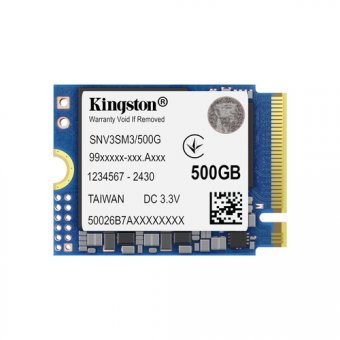 Kingston NV3 - SSD - 500 Go - interne - M.2 2230 - PCIe 4.0 x4 (NVMe) 