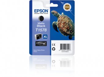 Epson T1578 - 25.9 ml - XL - noir mat - original - blister - cartouche d'encre - pour Stylus Photo R3000 