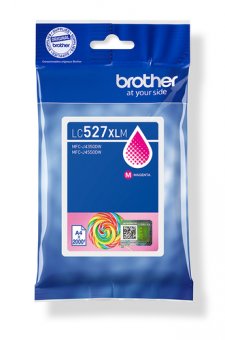 Brother LC527XLM - À rendement élevé - magenta - original - pack d'oreillers - cartouche d'encre - pour Brother MFC-J4350DW, MFC-J4550DW, MFC-J6760DW 