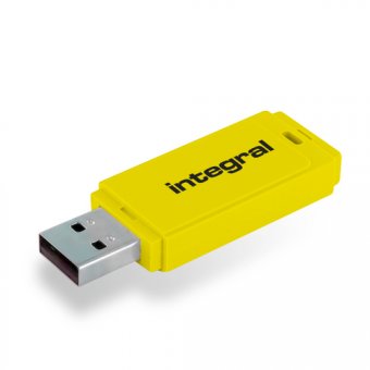 Integral Neon - Clé USB - 64 Go - USB 2.0 - jaune 