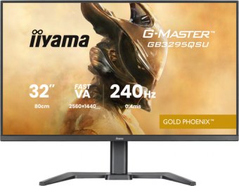 iiyama G-MASTER Gold Phoenix GB3295QSU-B1 - Écran LED - jeux - 31.5" - 2560 x 1440 QHD @ 240 Hz - Fast VA - 400 cd/m² - 4000:1 - 0.4 ms - HDMI, DisplayPort - haut-parleurs - noir mat 