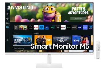 Samsung S27CM501EU - M50C Series - écran LED - Intelligent - 27" - 1920 x 1080 Full HD (1080p) @ 60 Hz - VA - 250 cd/m² - 3000:1 - HDR10 - 4 ms - 2xHDMI - haut-parleurs - blanc 
