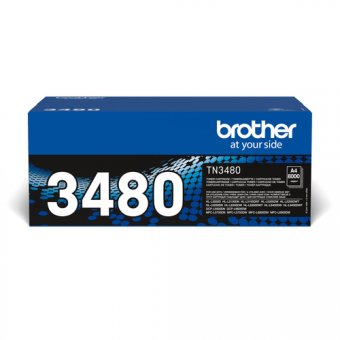 Brother TN3480 - À rendement élevé - noir - original - cartouche de toner - pour Brother HL-L5100, L5200, L6300, L6400, L6450, MFC-L5700, L6800, L6900, L6950, L6970 
