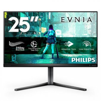 Philips Evnia 3000 25M2N3200U - Écran LED - 25" (24.5" visualisable) - 1920 x 1080 Full HD (1080p) @ 300 Hz - Fast IPS - 400 cd/m² - 1000:1 - DisplayHDR 400 - 0.3 ms - Charbon 