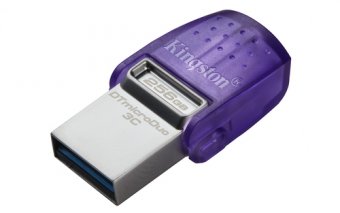 Kingston DataTraveler microDuo 3C - Clé USB - 256 Go - USB 3.2 Gen 1 / USB-C 