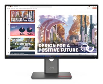 Lenovo ThinkVision P27QD-40 - Écran LED - 27" - 2560 x 1440 QHD @ 120 Hz - IPS - 350 cd/m² - 1500:1 - 4 ms - HDMI, DisplayPort - noir corbeau 